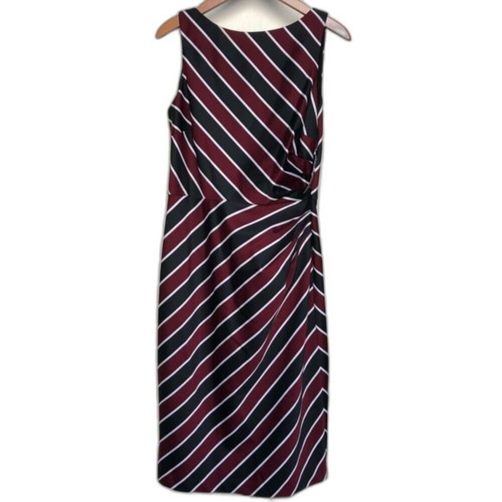 New York & Company Striped Midi Dress NWT Size 4 Office Careerwear